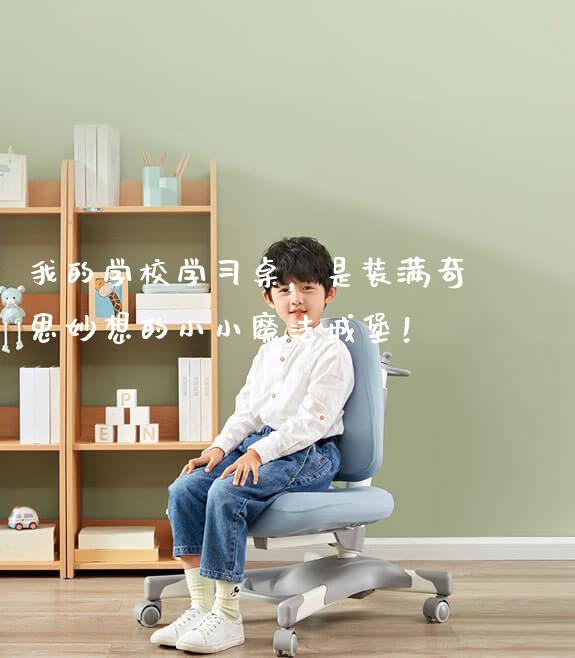 我的学校学习桌,是装满奇思妙想的小小魔法城堡!